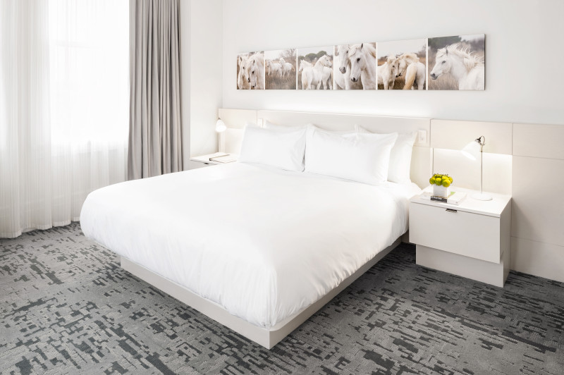 Deluxe King bed at 21c Lexington