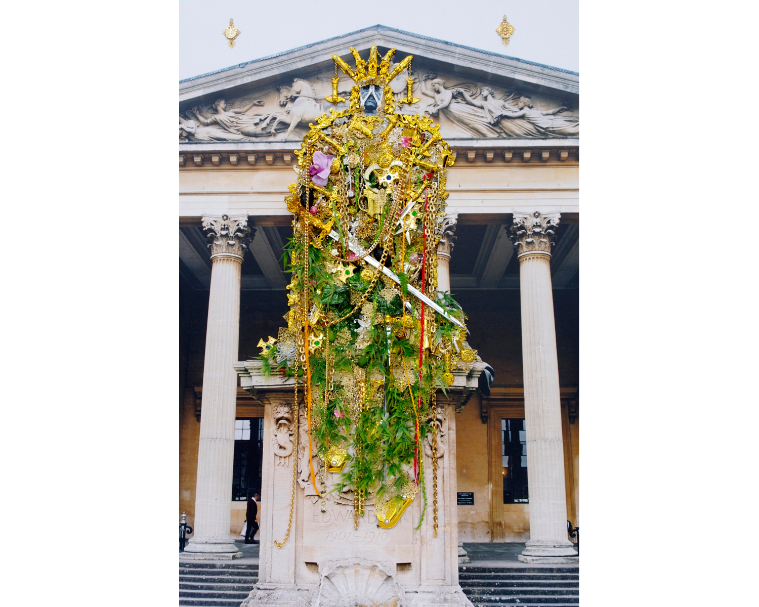 Hew Locke OBE RA, Edward VII, 2006, chromogenic print with Mixed Media