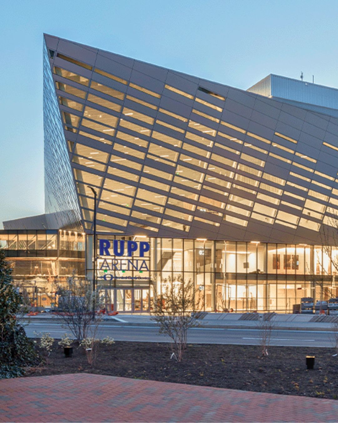 Exterior of Rupp Arena in Lexington, Kentucky