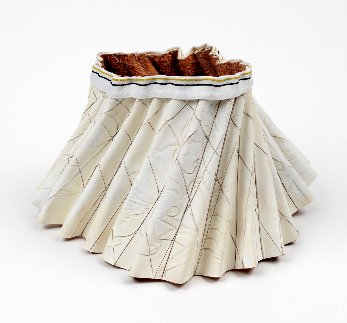 Black and white cut paper sculpture