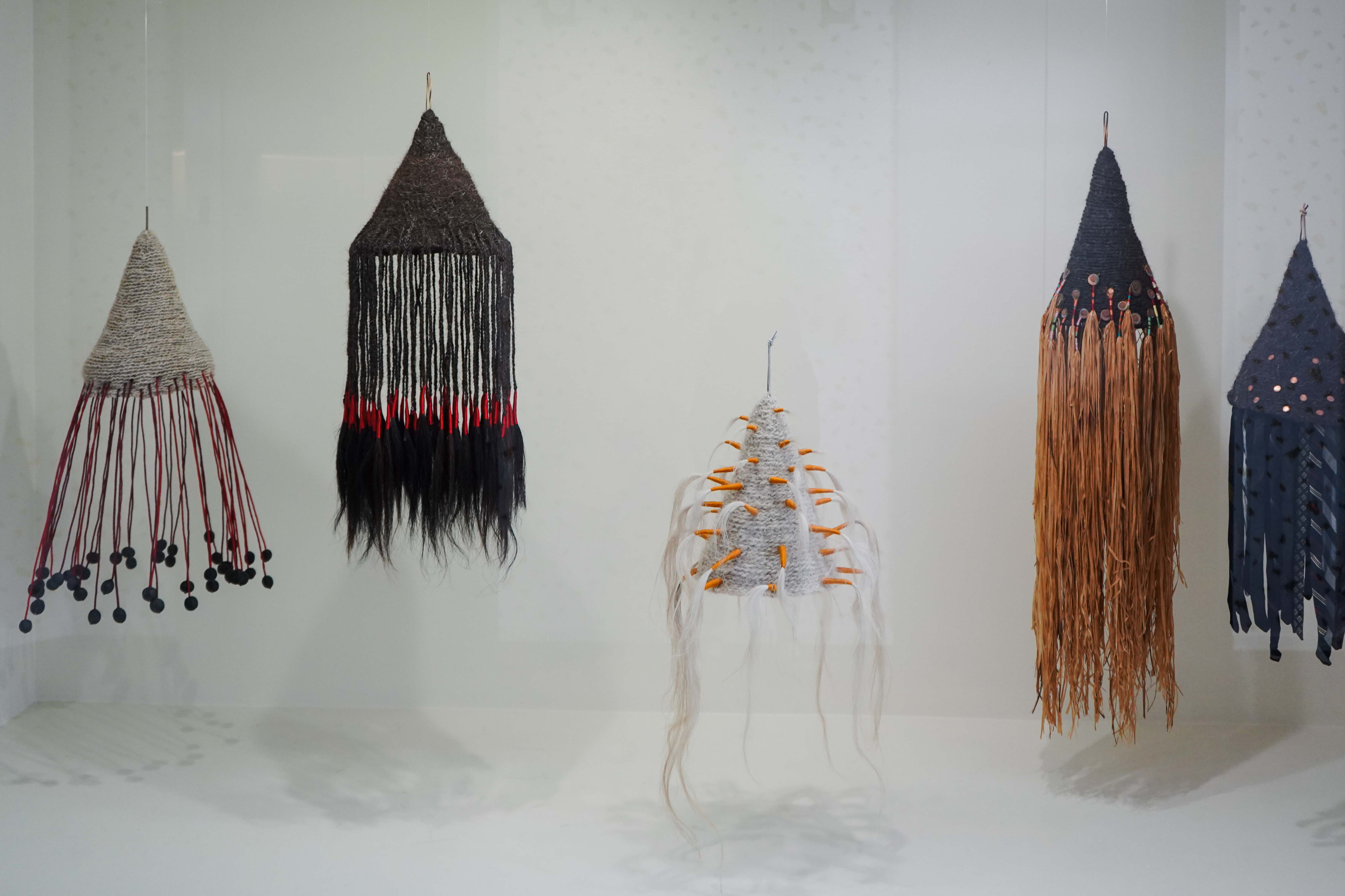 Fabric Artwork in Glass Case