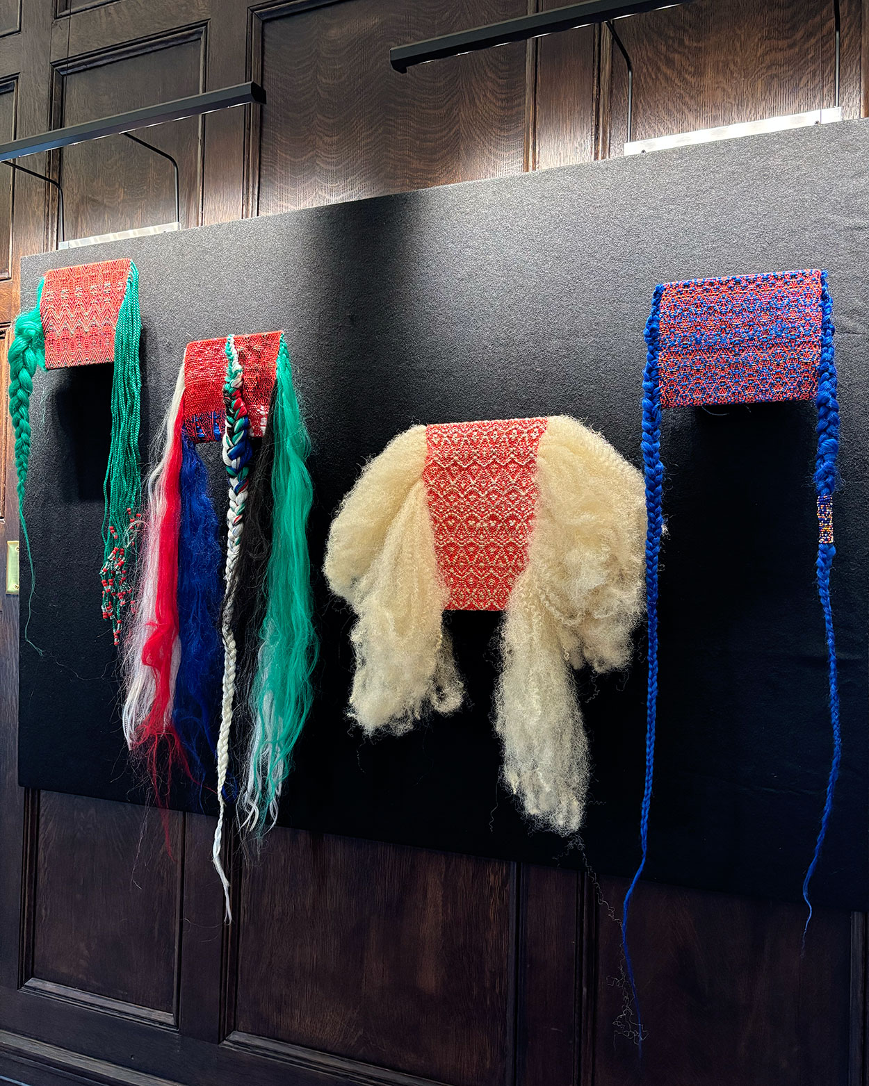 Weaving piece at 21c St. Louis by artist Moraa Nyaribo