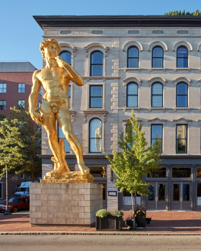 Exterior of 21c Museum Hotel Louisville.