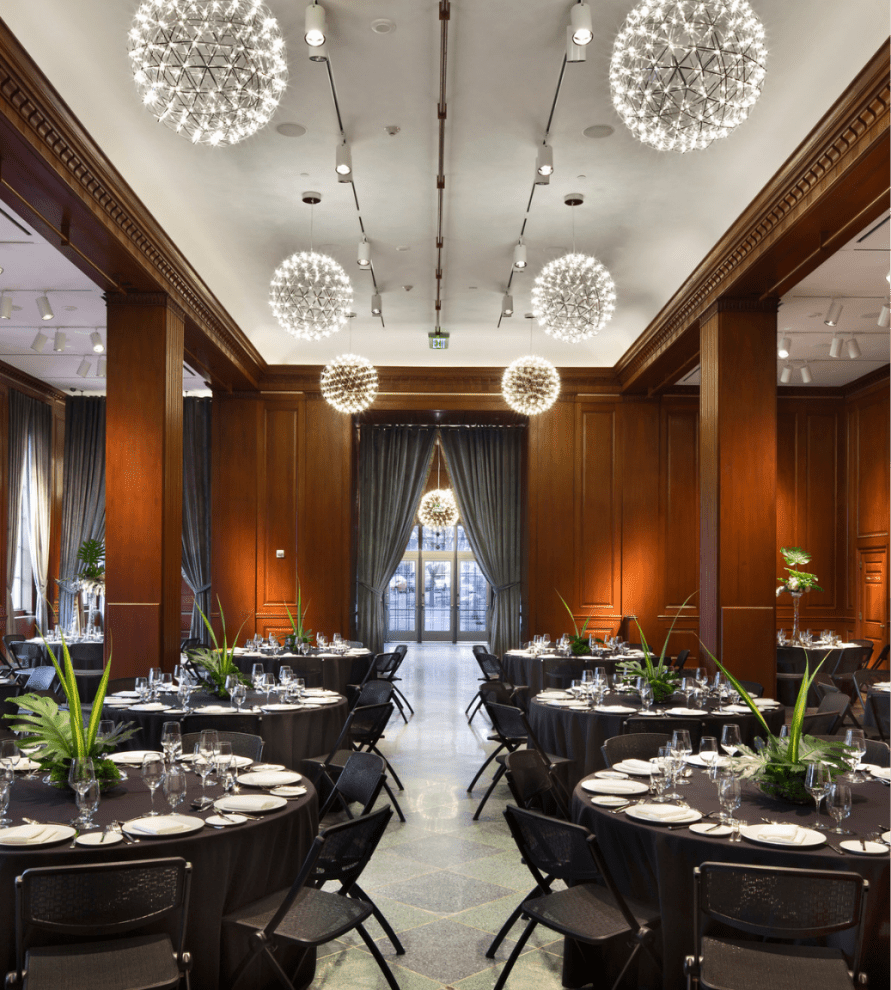 main room with round tables