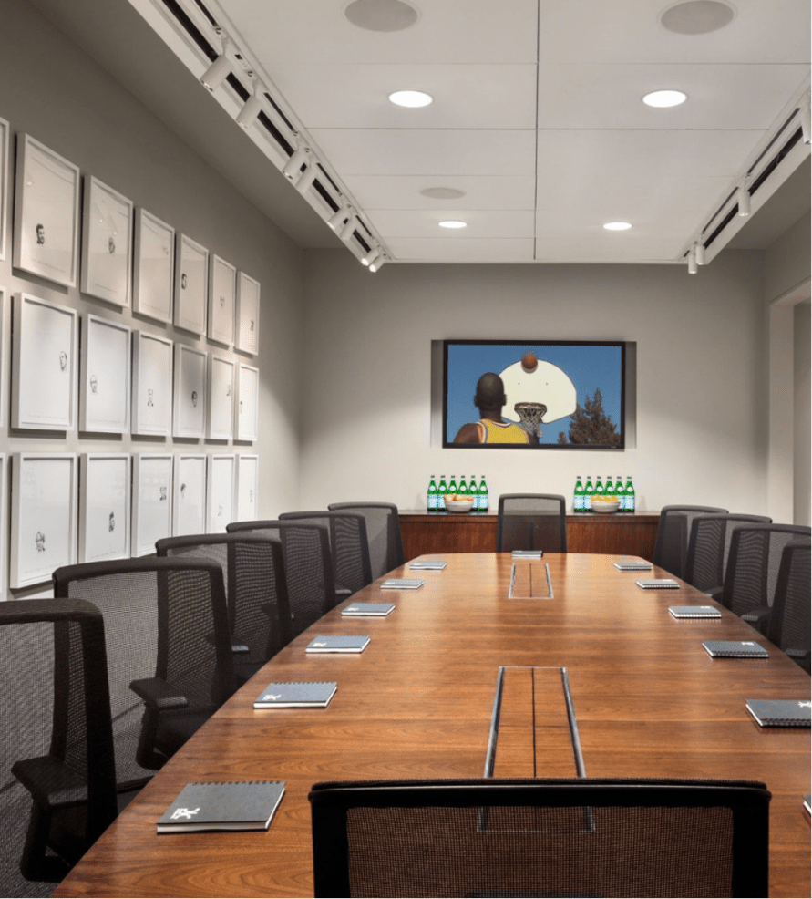 Conference room at 21c Durham